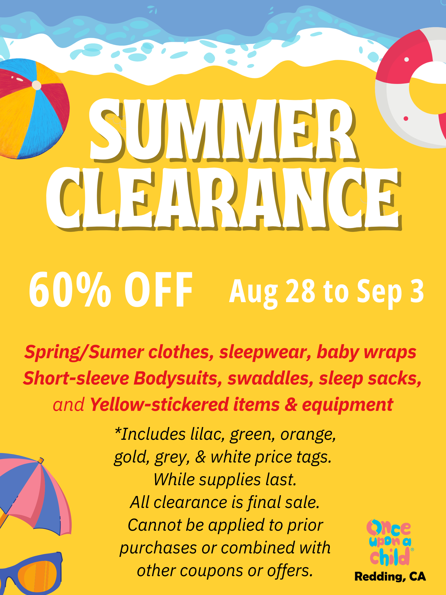 60% off Sumer Clearance Sale